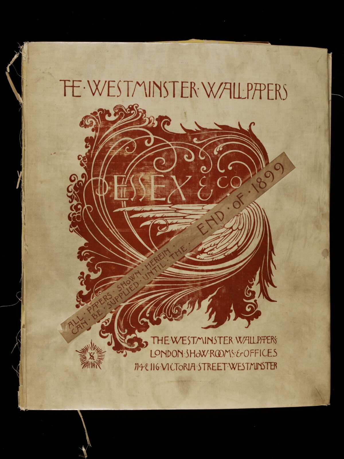 1899 Westminster Wallpapers Catalog Cover