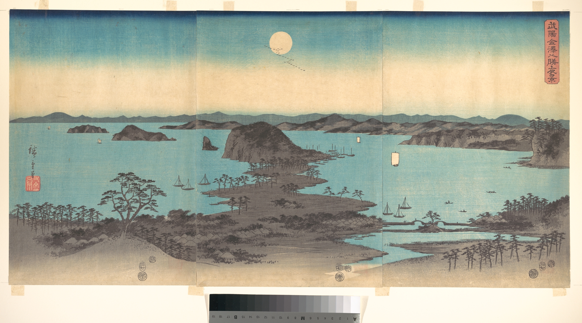 Kanazawa Bay Night View Ukiyo-e