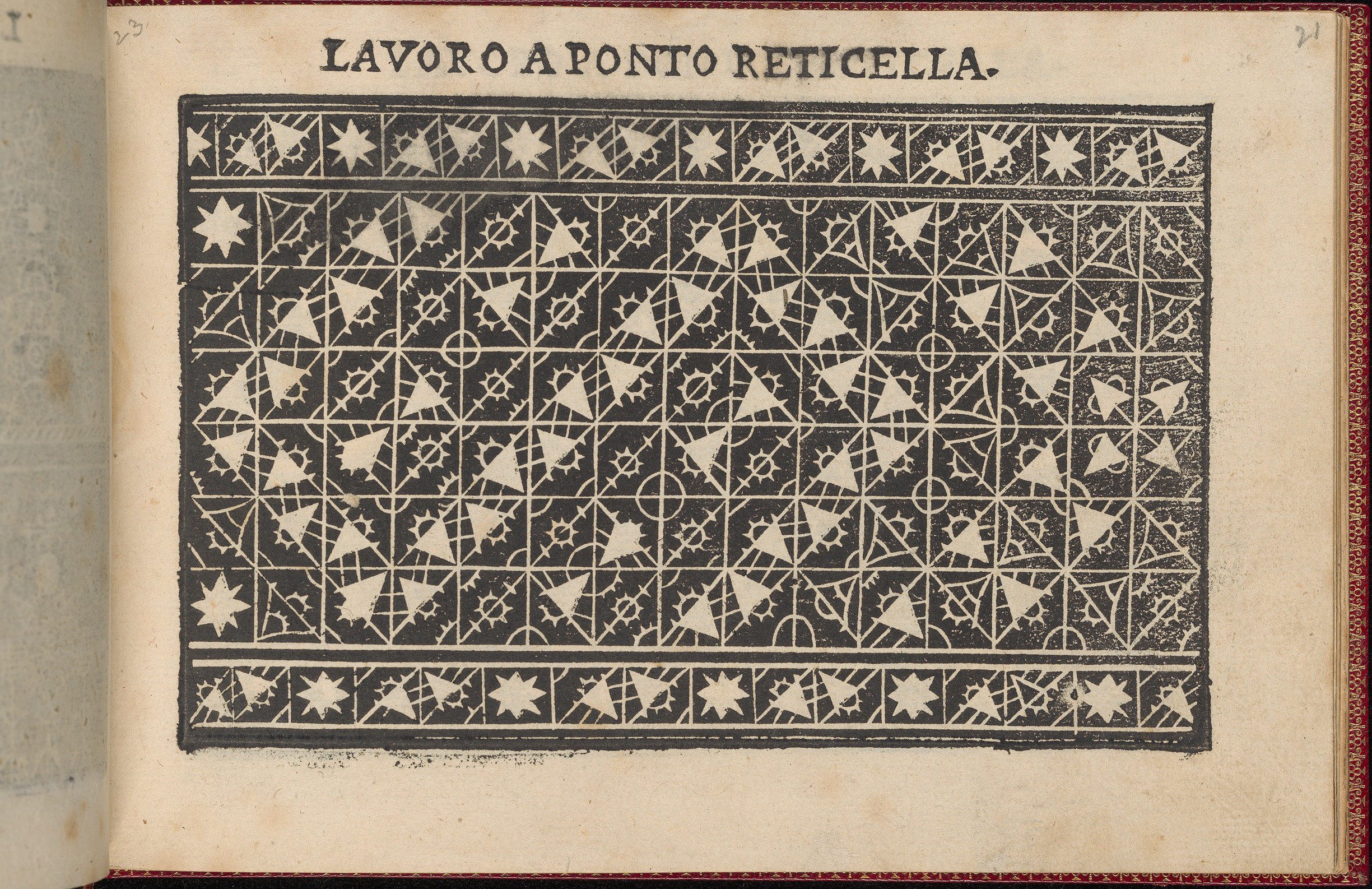 Vintage Reticella Lace Pattern