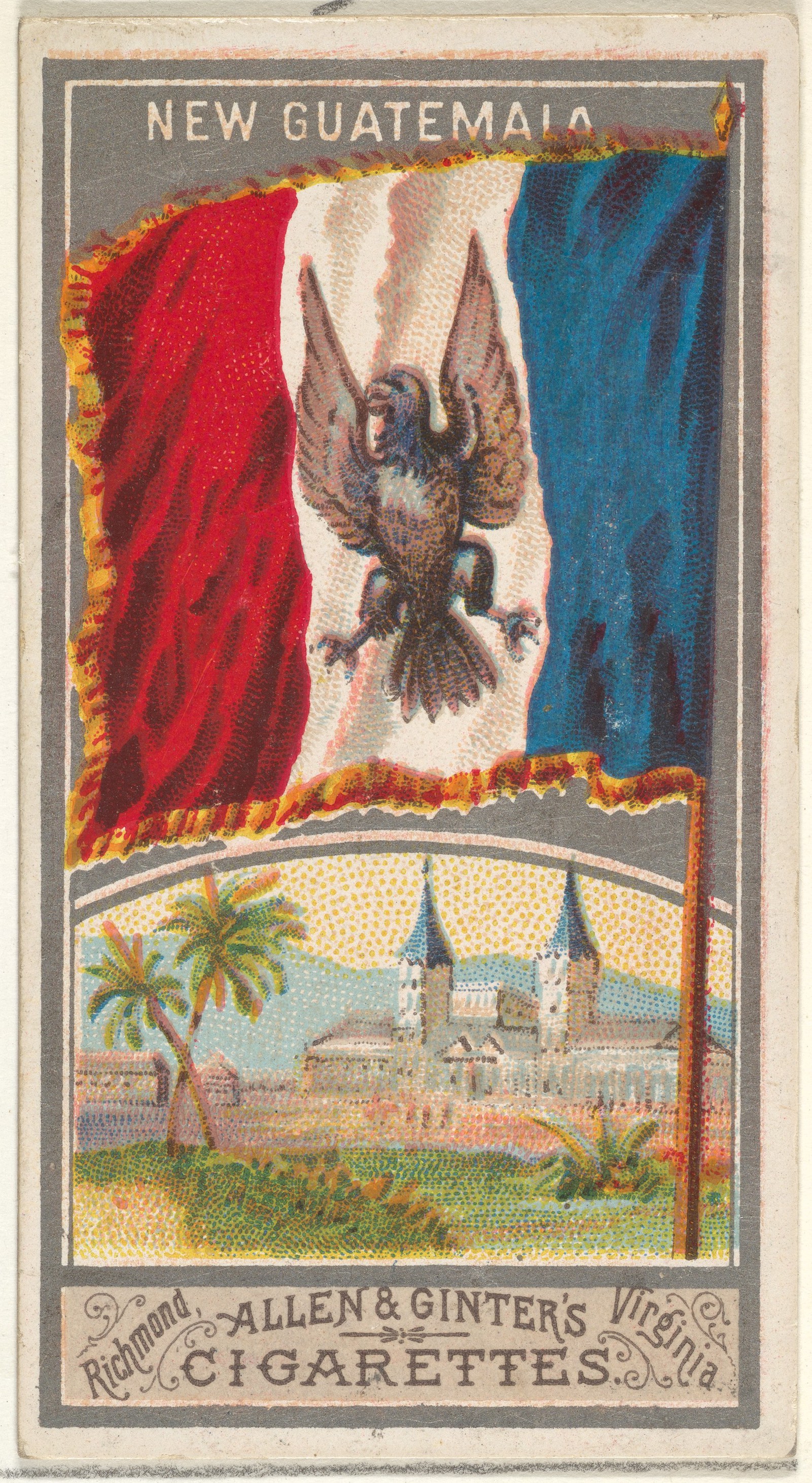 New Guatemala Flag Cigarette Card