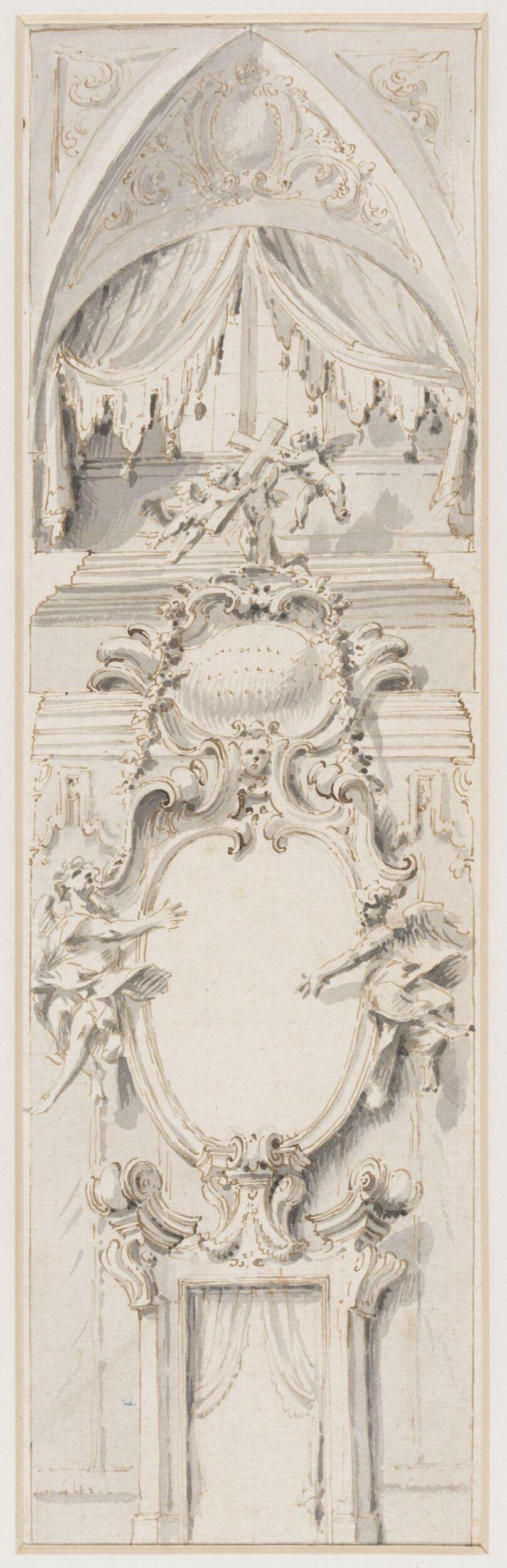 Baroque Religious Architectural Sketch