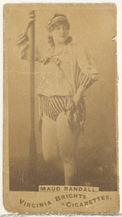 Vintage Cigarette Card of Maud Randall