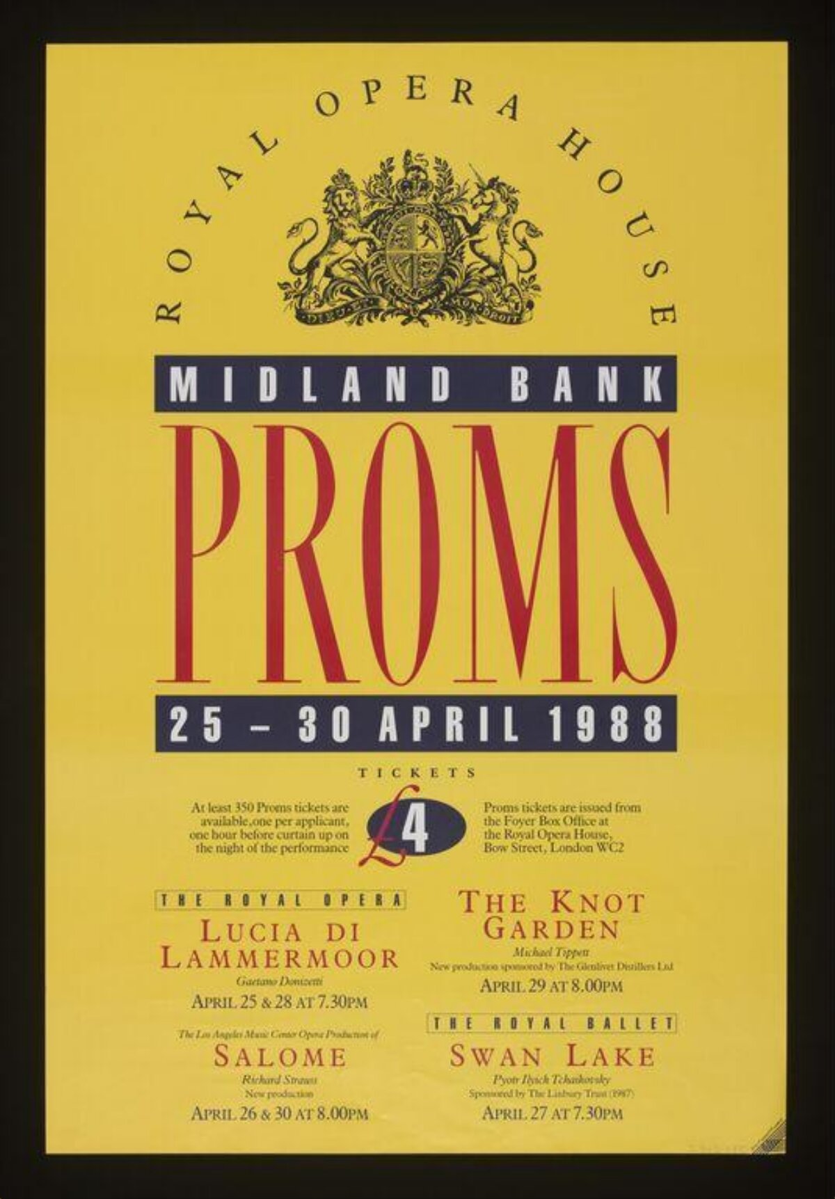 1988 Royal Opera House Proms Poster