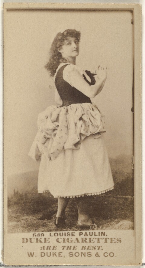 Vintage Duke Cigarette Card of Louise Paulin