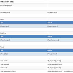 Balance Sheet