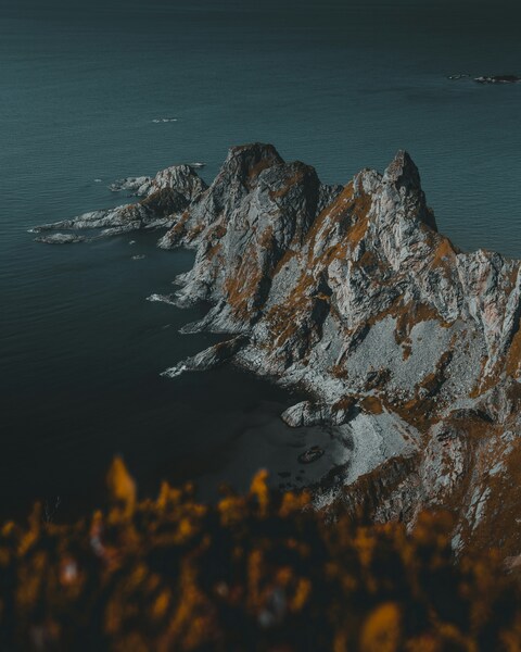 Steep Rocky Coastal Cliffs