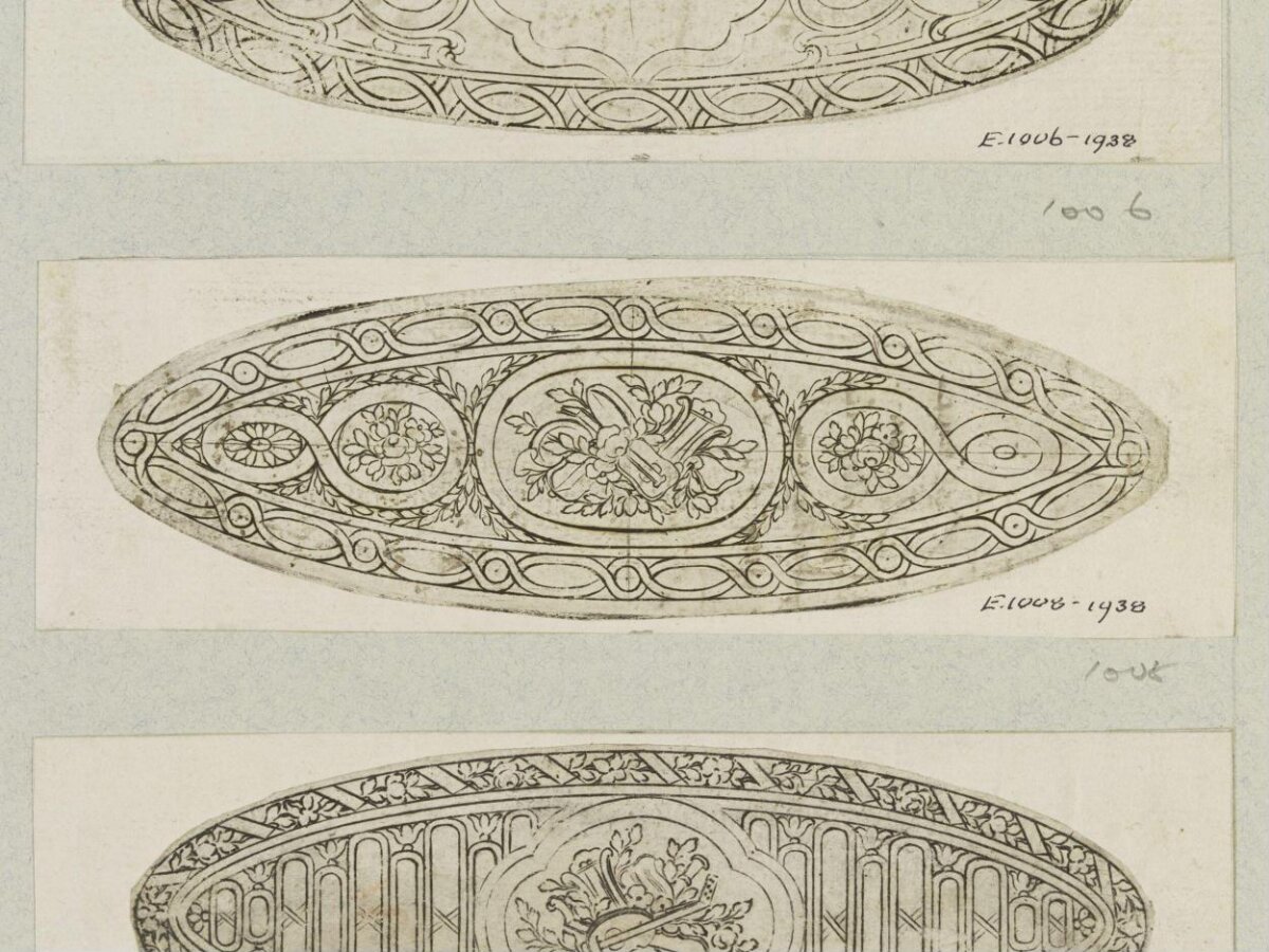 Antique Decorative Ornament Design Sketches