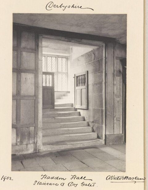 Haddon Hall Staircase and Dog Gates