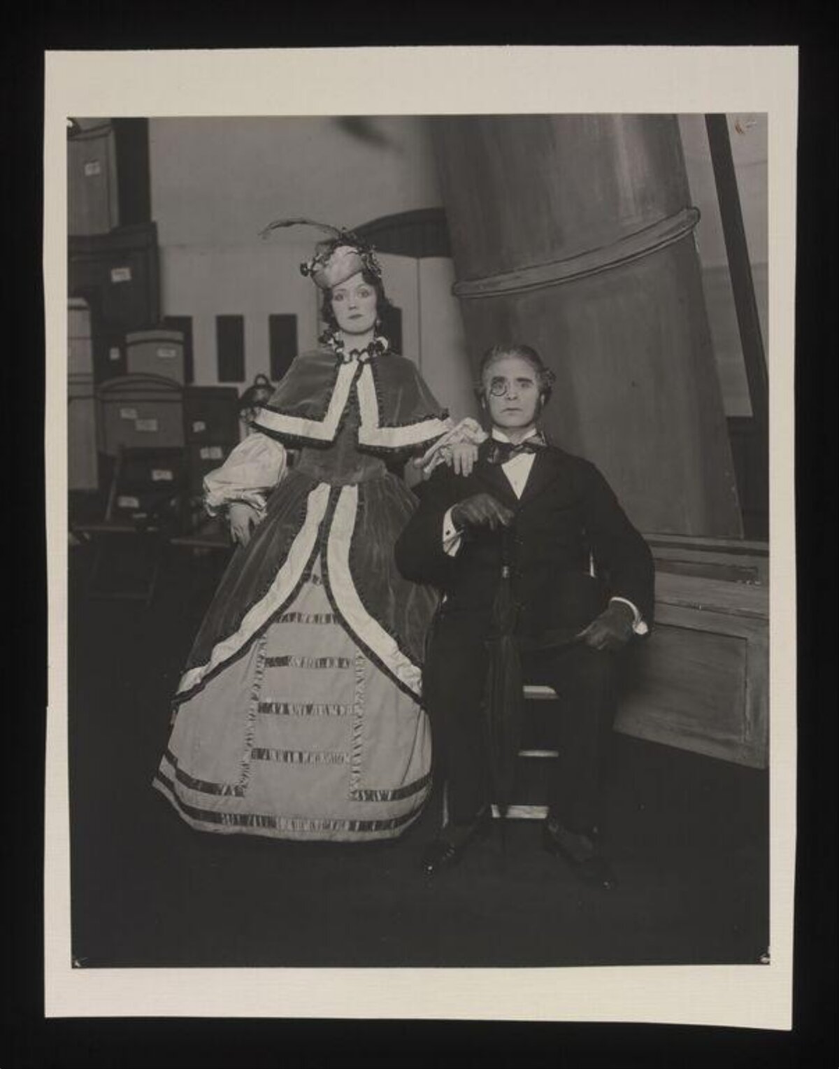 Two Victorian Costumed Stage Actors