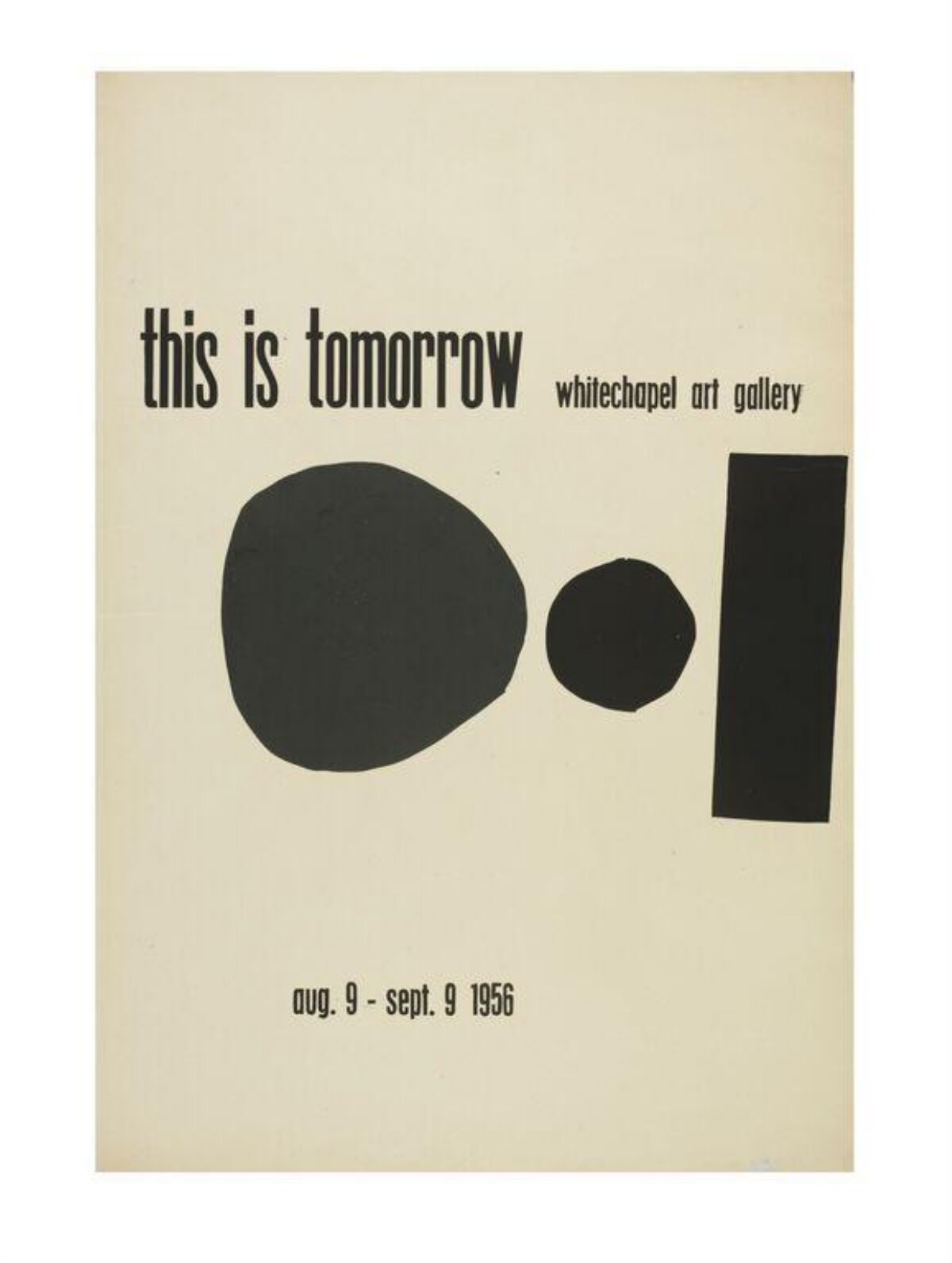 This Is Tomorrow 1956 Exhibition Poster