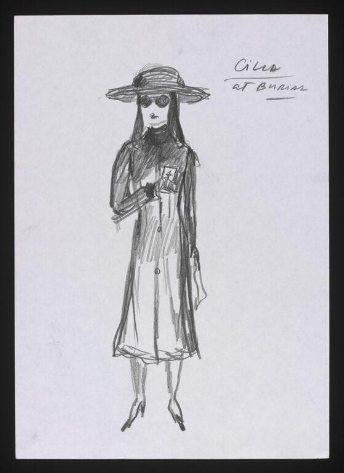 Pencil Fashion Sketch of a Woman