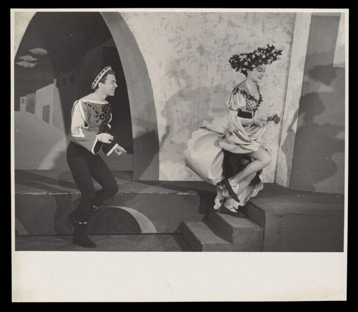 Vintage Stage Performance Chasing Scene