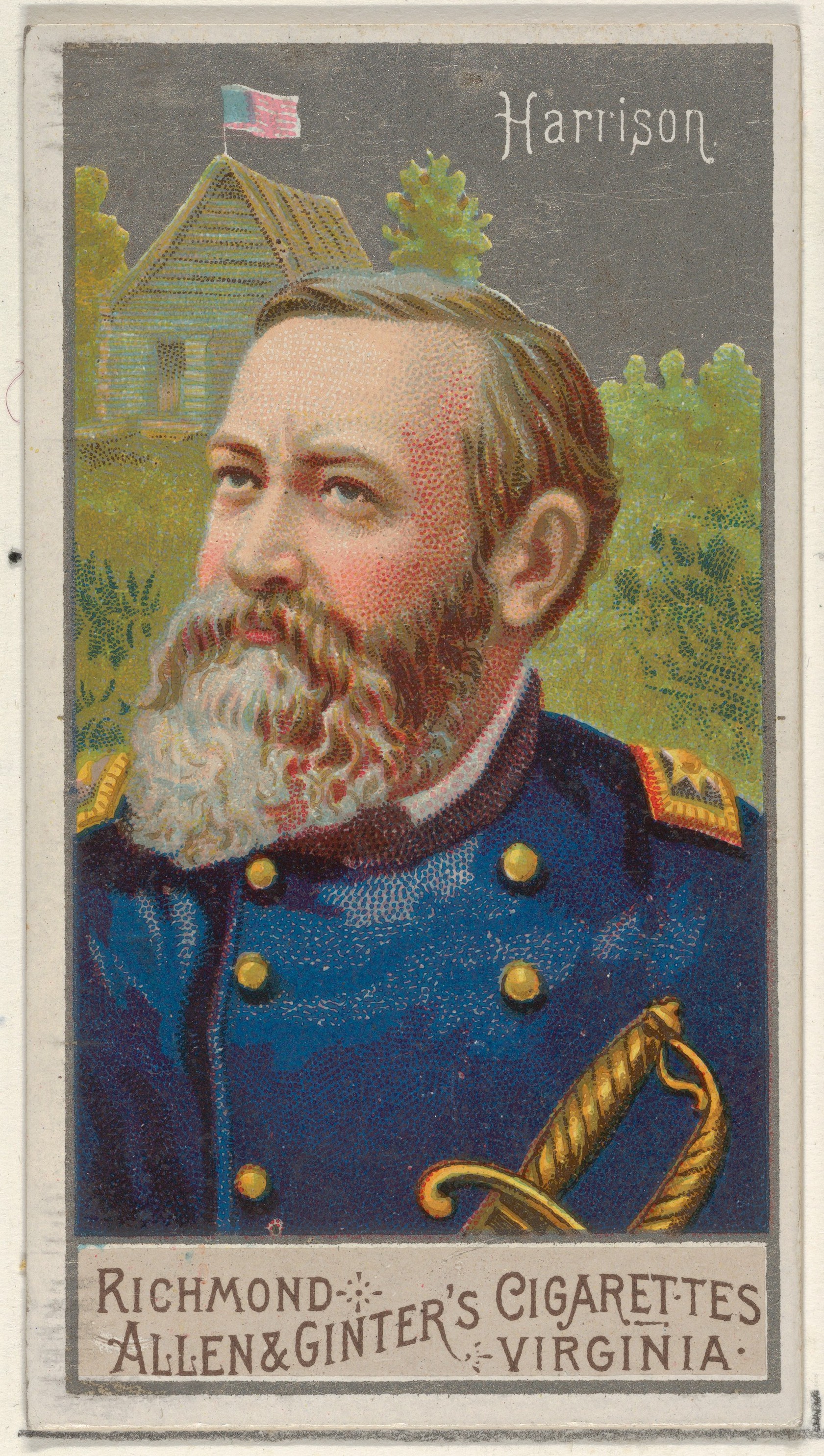 Benjamin Harrison Vintage Cigarette Card