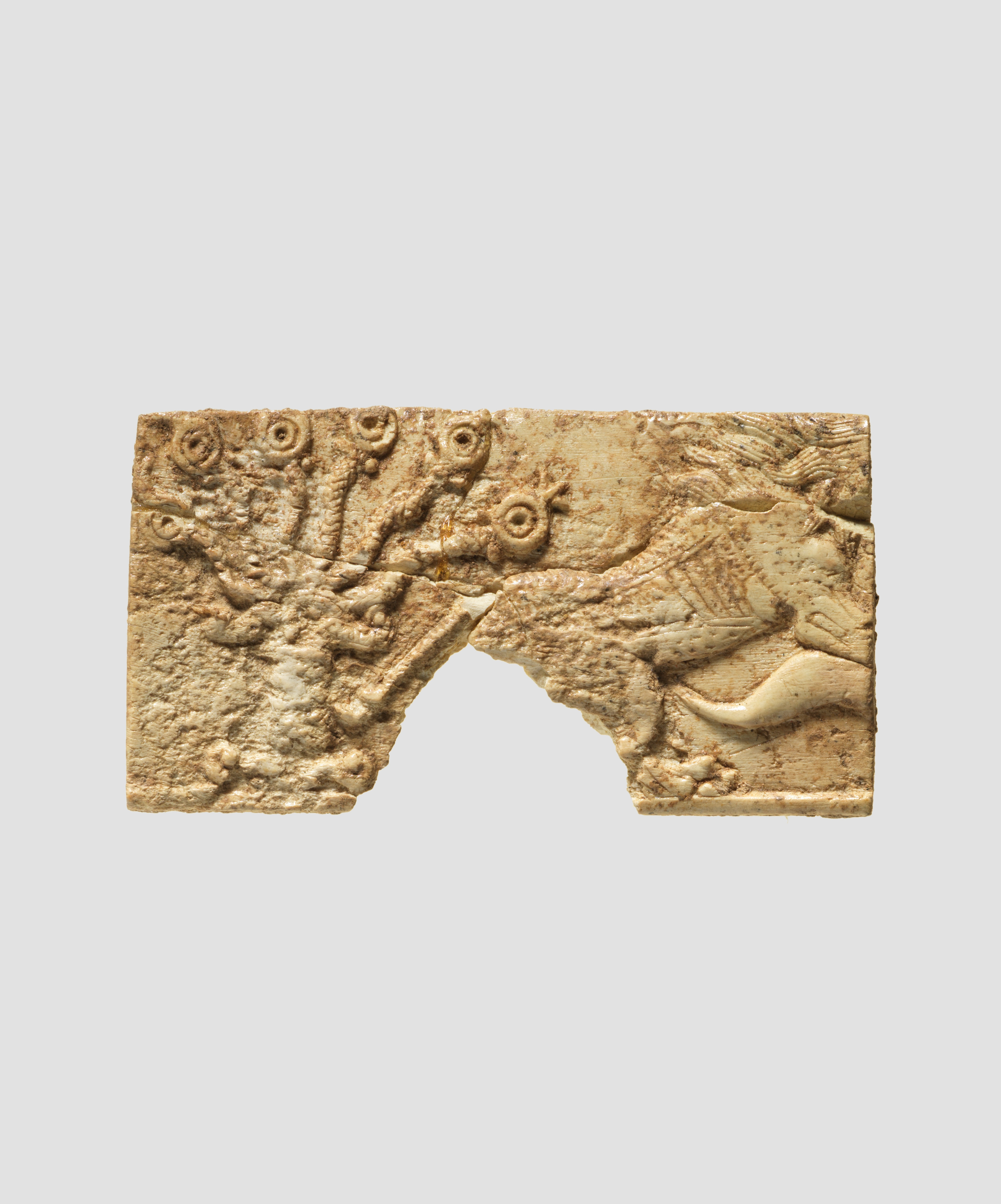Ancient Carved Ivory Plaque Fragment