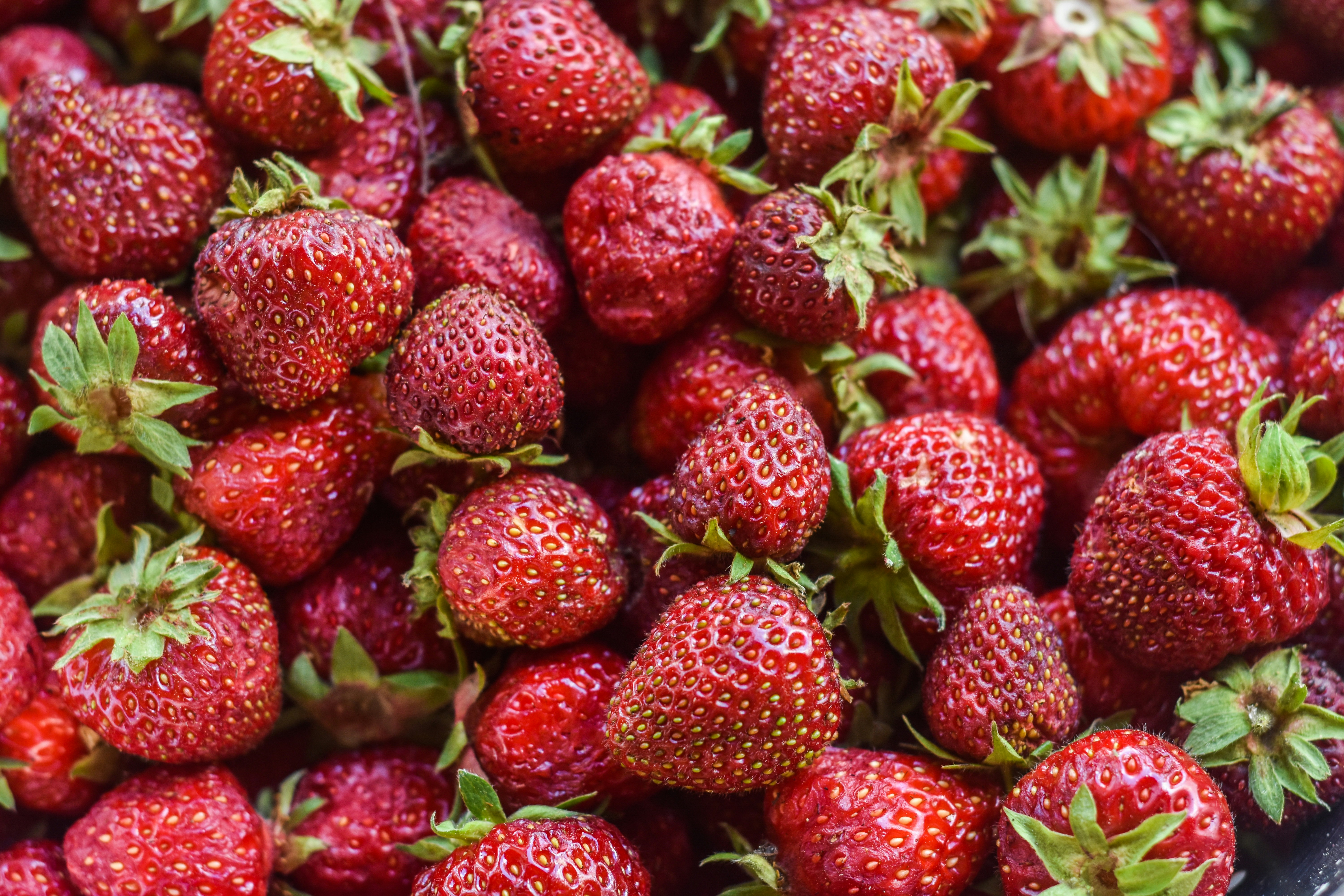Pile of Fresh Strawberries