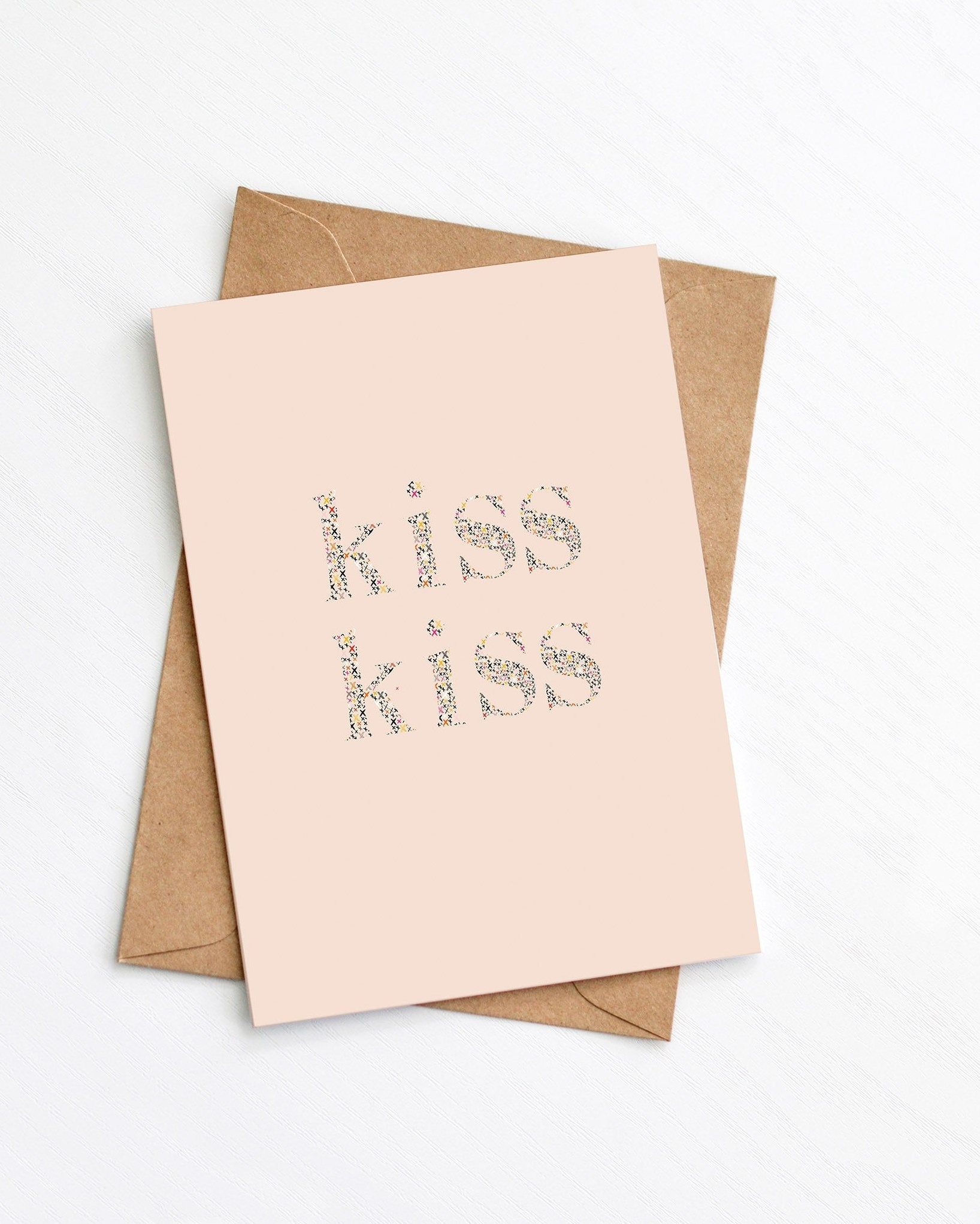 Kiss Kiss Romantic Greeting Card