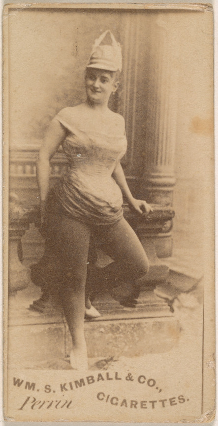 Vintage Kimball Cigarette Card Portrait of Perrin