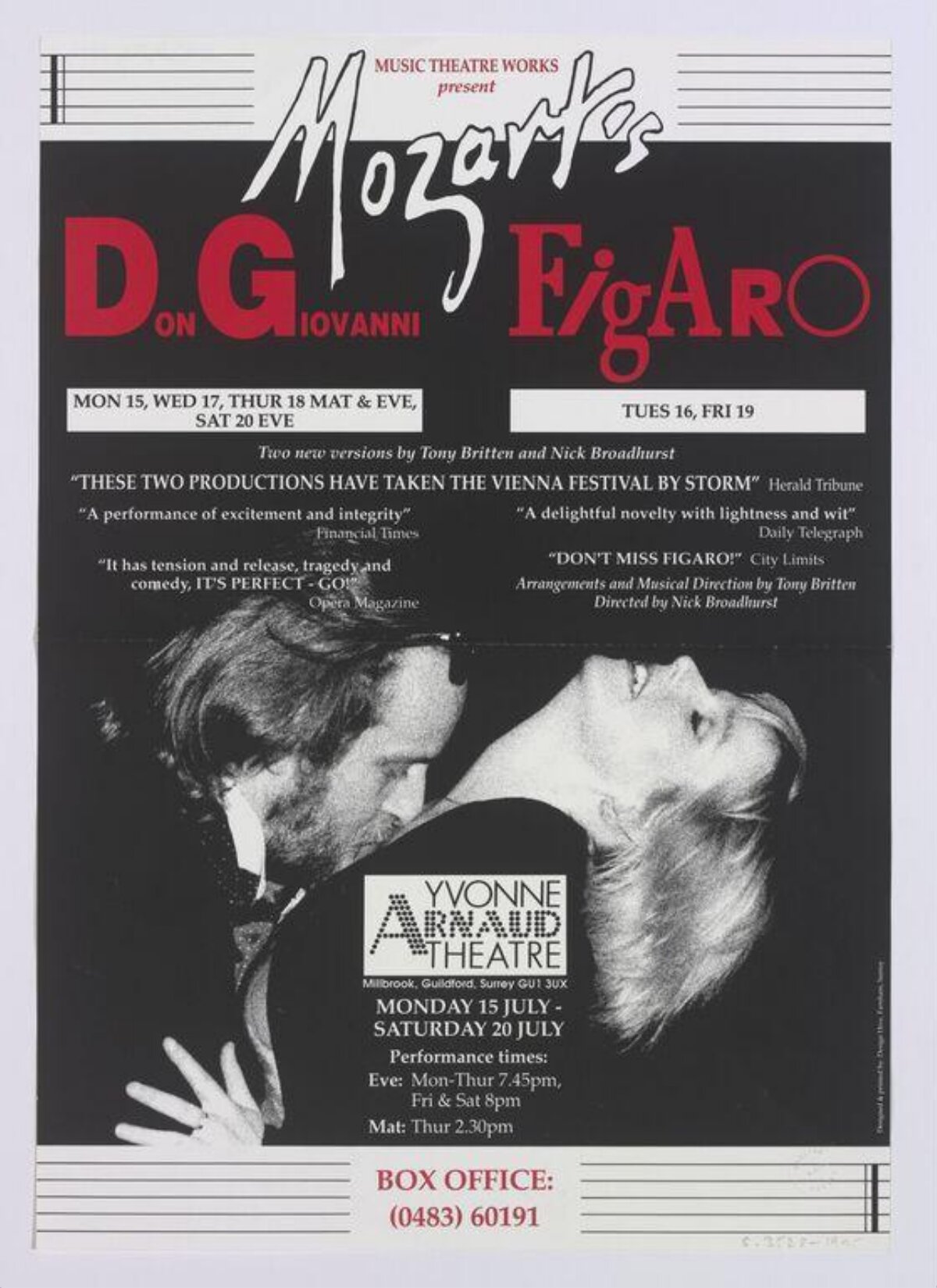 Mozart Operas Performance Poster