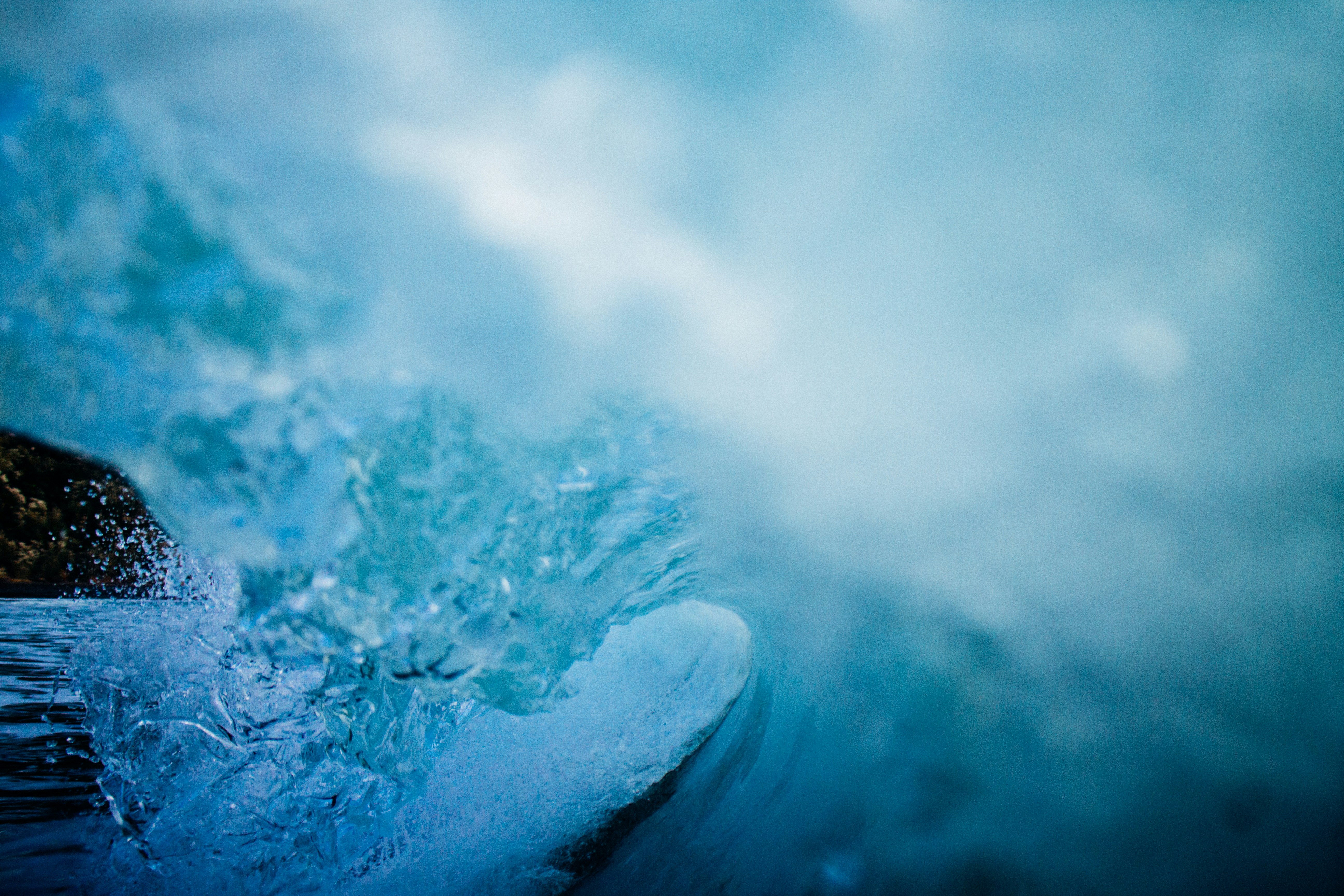 Close Up of Breaking Ocean Wave
