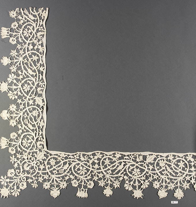 Antique Handmade Lace Border