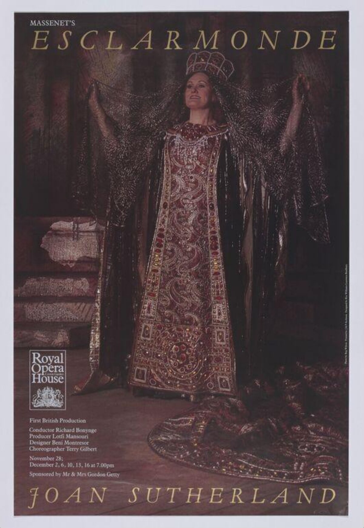 Esclarmonde Opera Performance Poster
