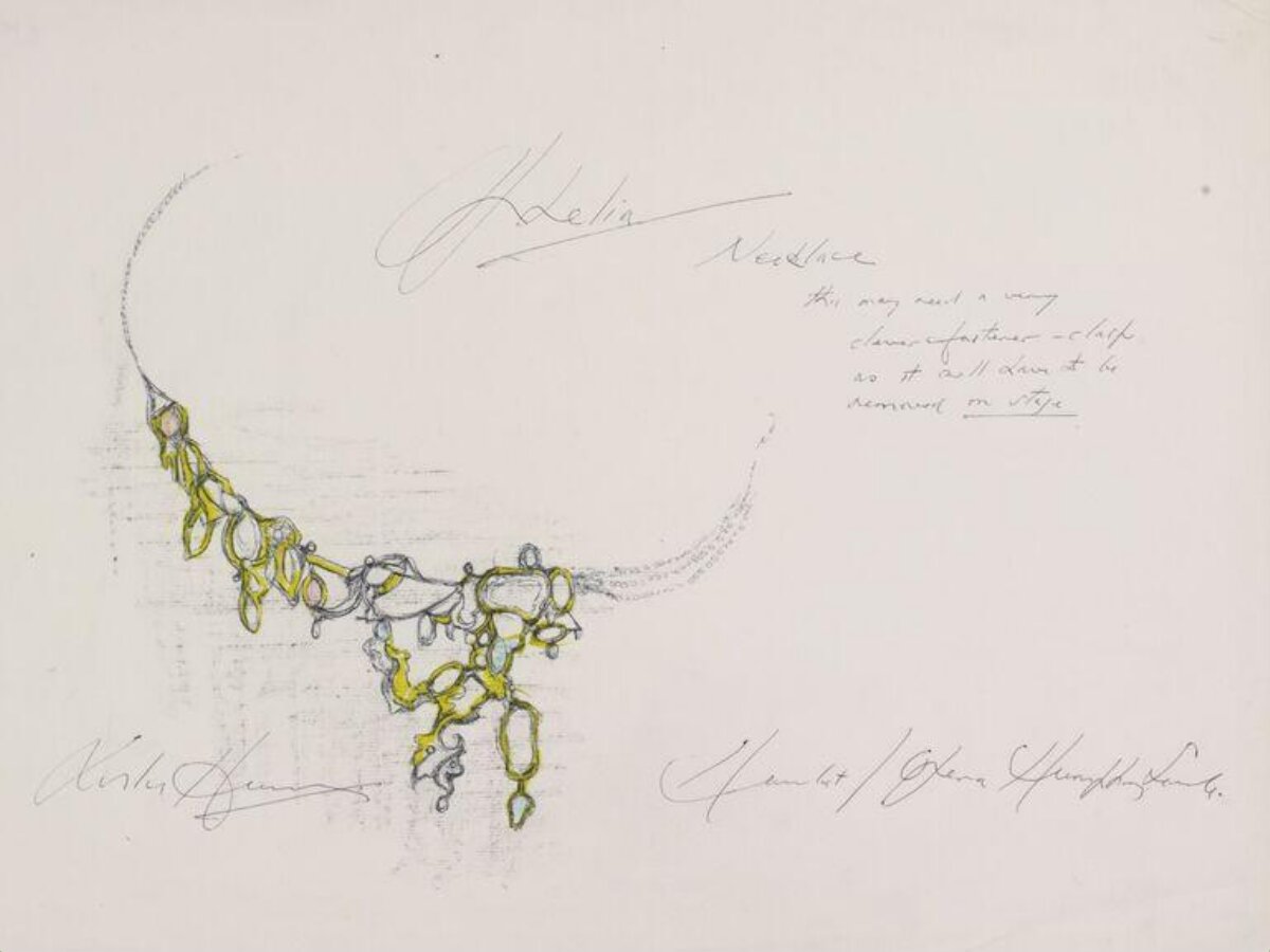 Adelia Necklace Design Sketch