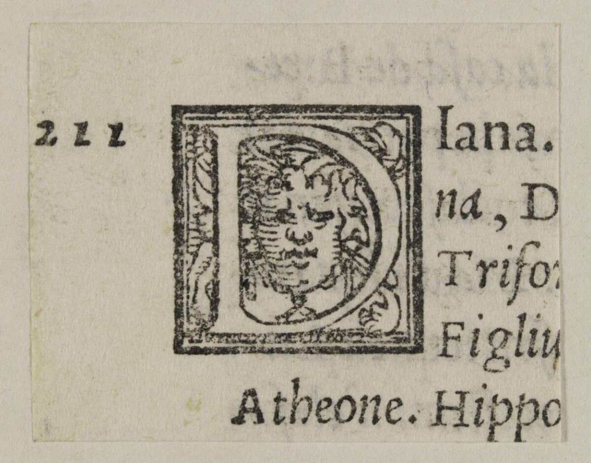 Early Printed Decorated Initial D