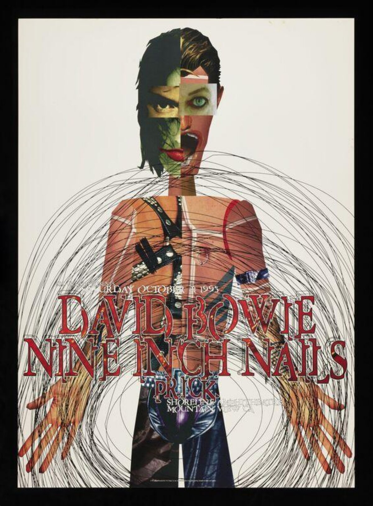 David Bowie Nine Inch Nails Concert Poster
