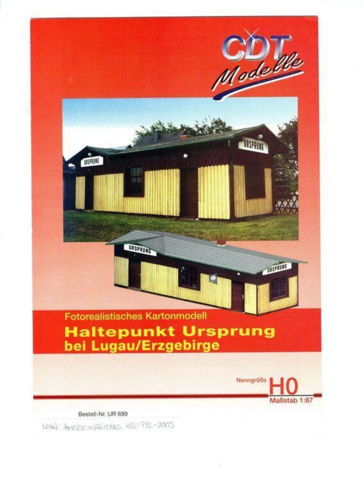 Haltepunkt Ursprung Model Kit Cover