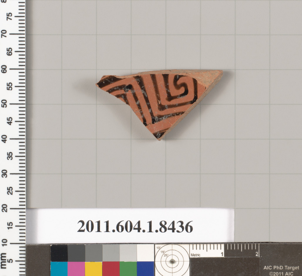 Geometric Pattern Pottery Shard