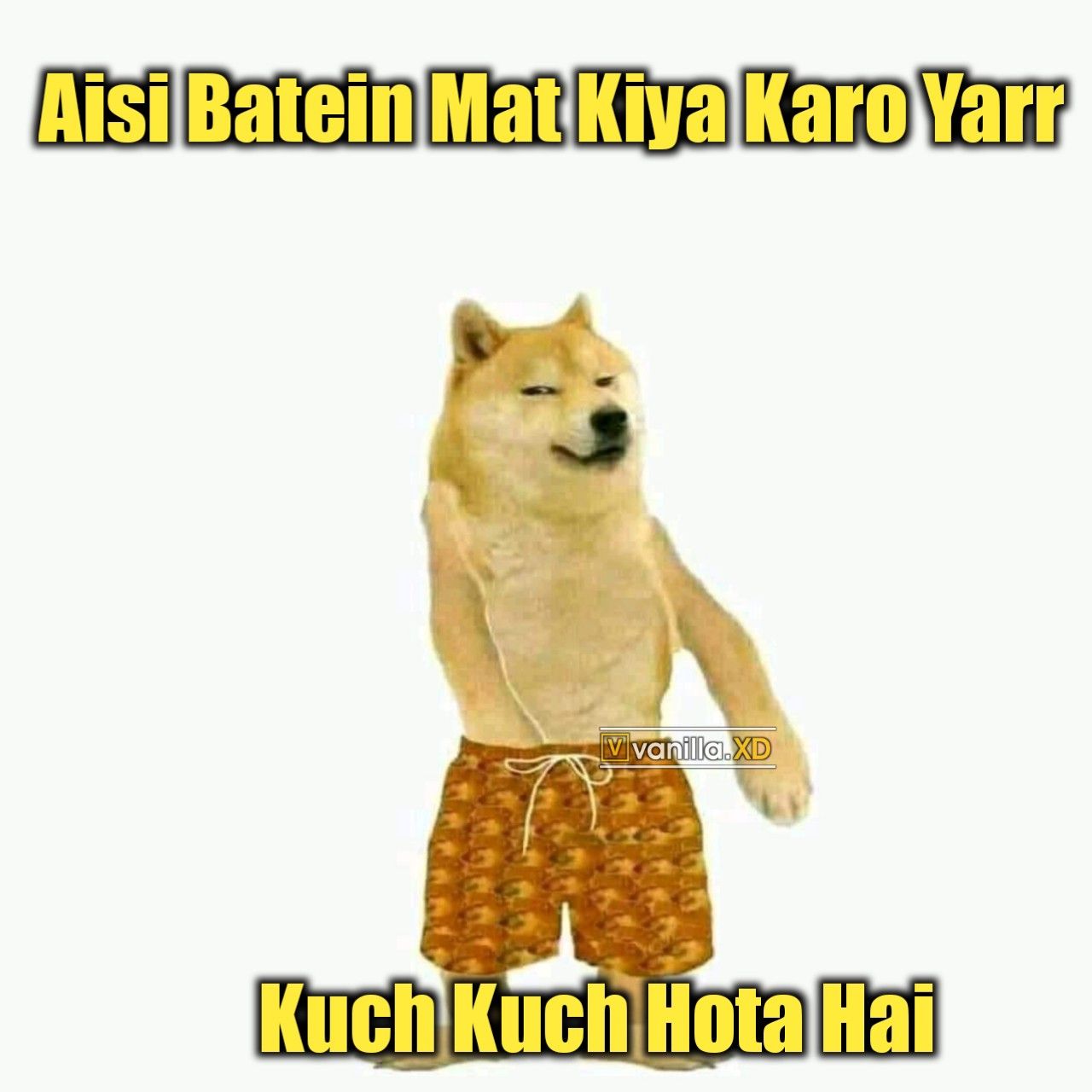 Doge Meme With Hindi Caption