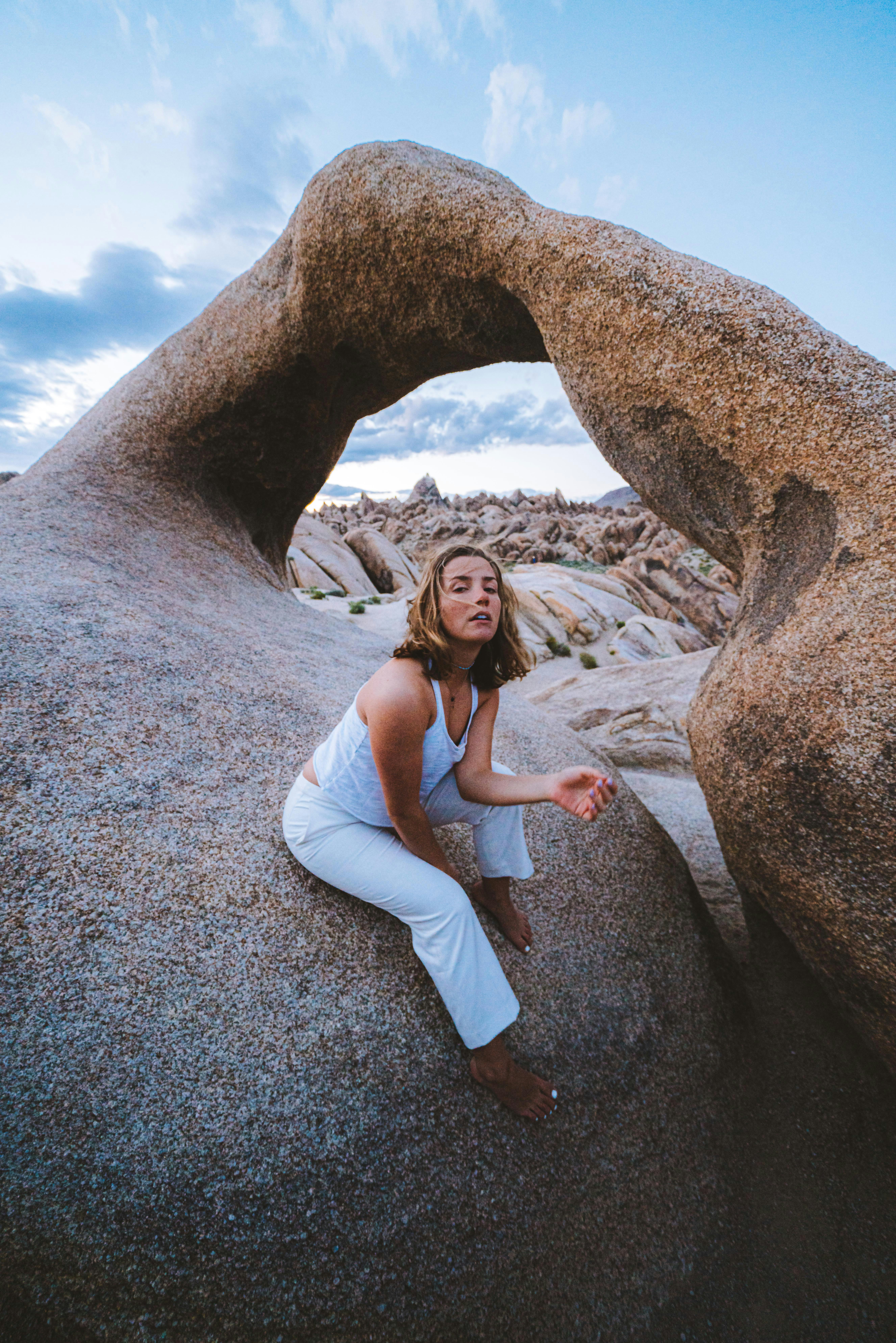 Woman at Natural Rock Arch