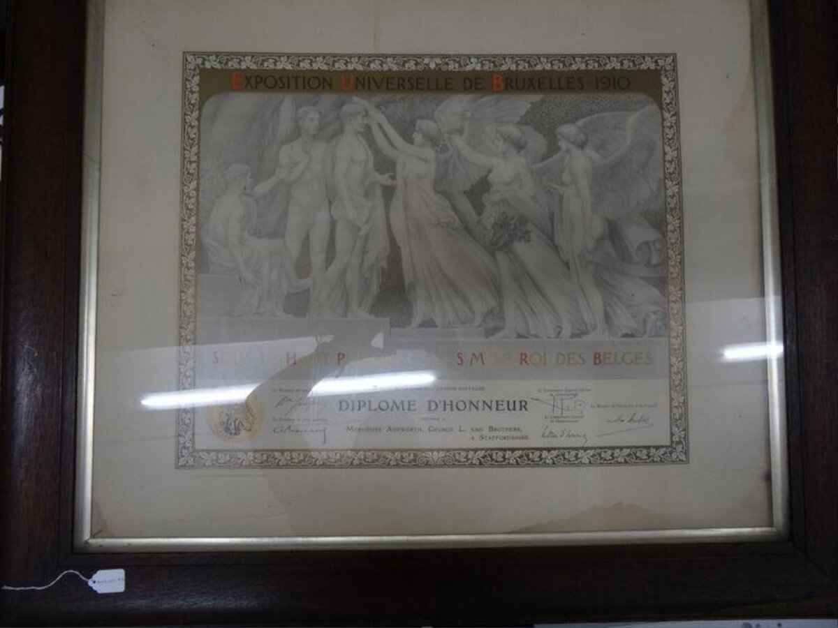 1910 Brussels Expo Honor Diploma