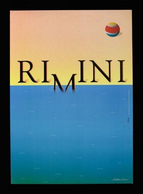 Rimini Travel Poster