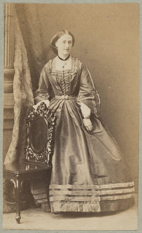Victorian Woman Studio Portrait
