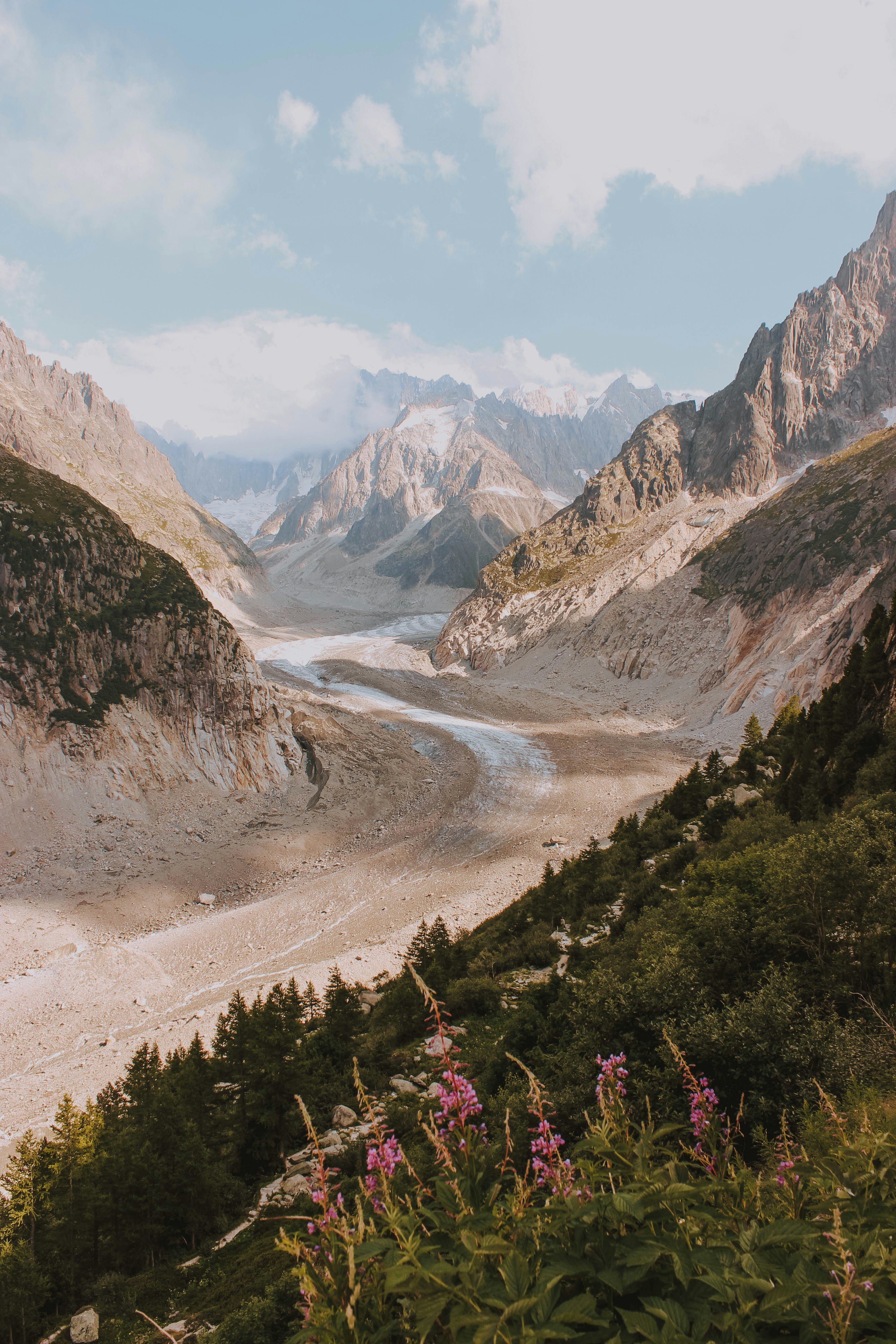 Mountain Glacial Valley View