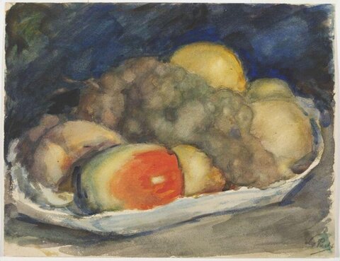 Watercolor Still Life of Fruit