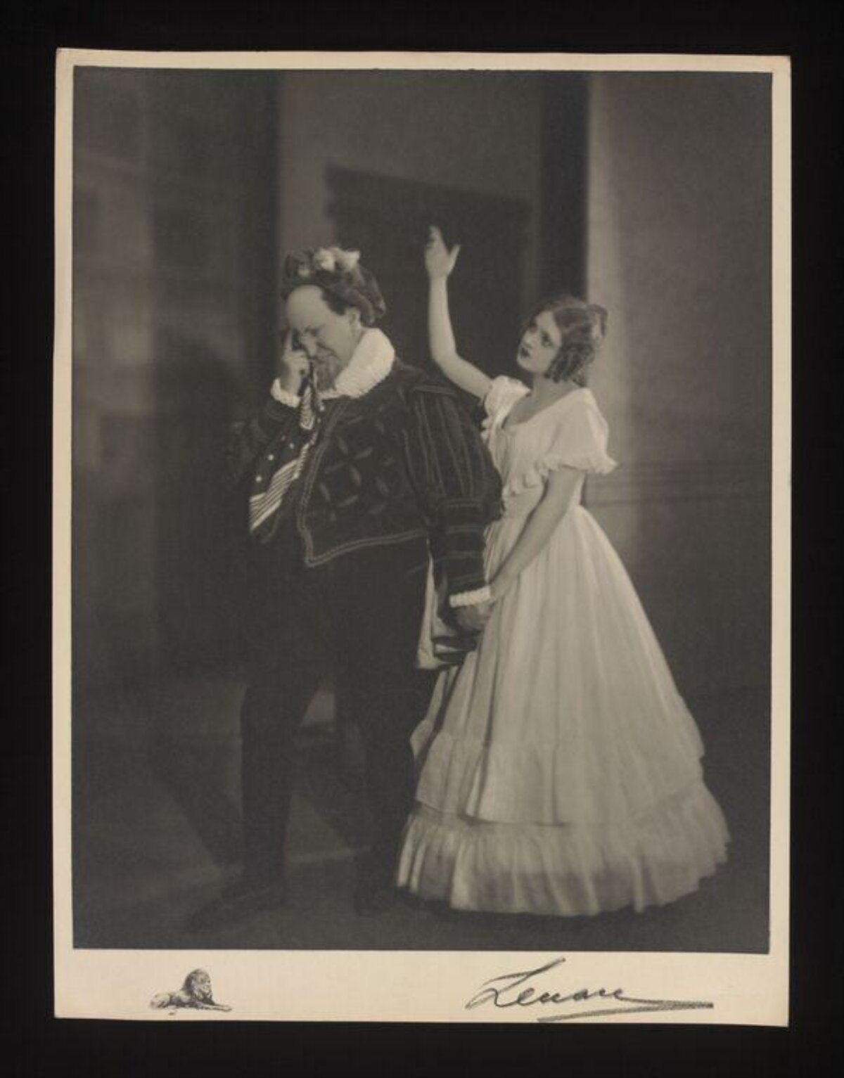 Signed Vintage Theatrical Performance Photo