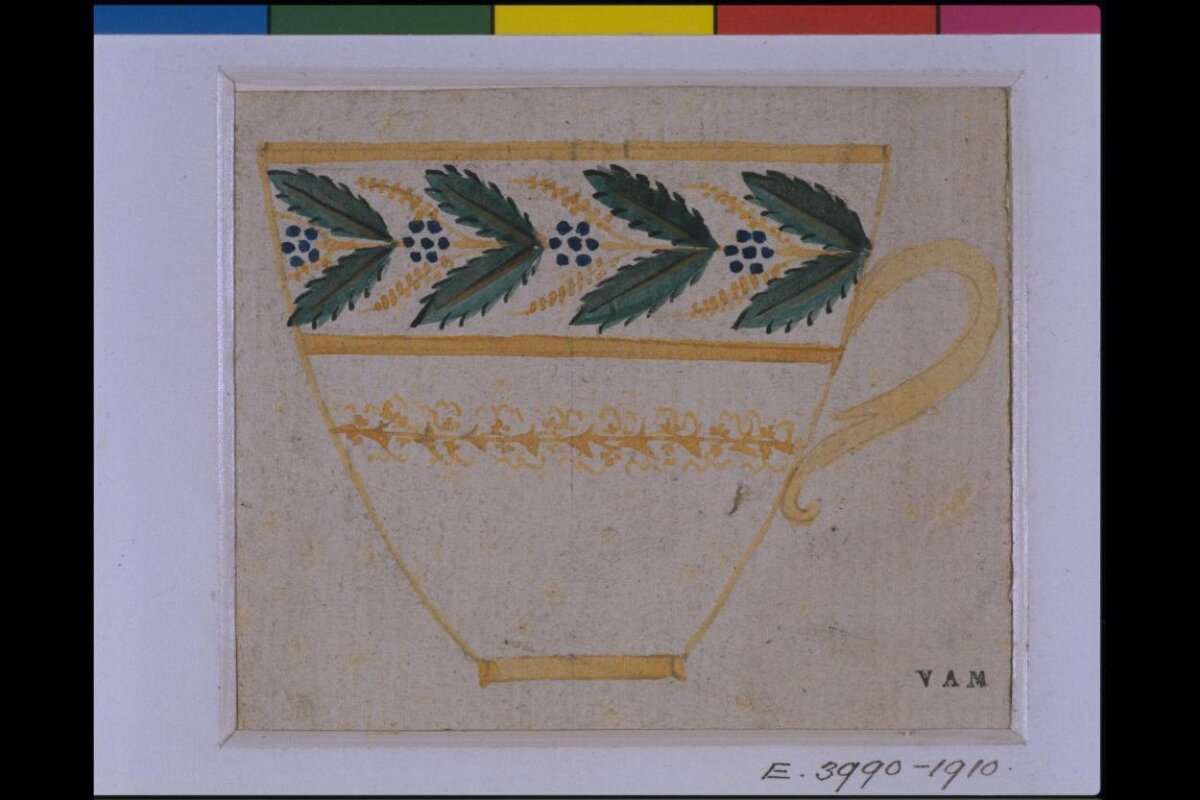 Decorative Cup Design Sketch