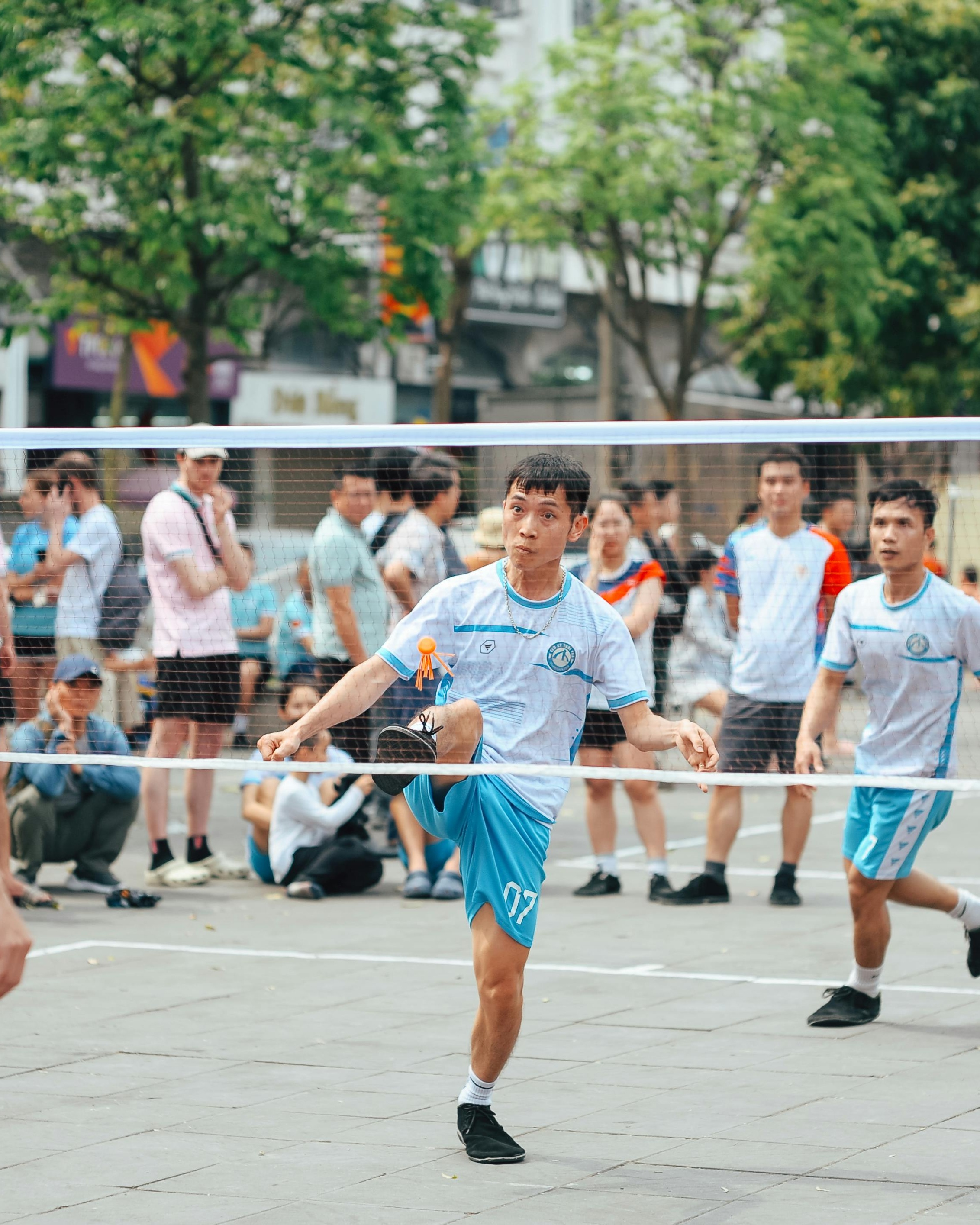 Outdoor Sepak Takraw Match