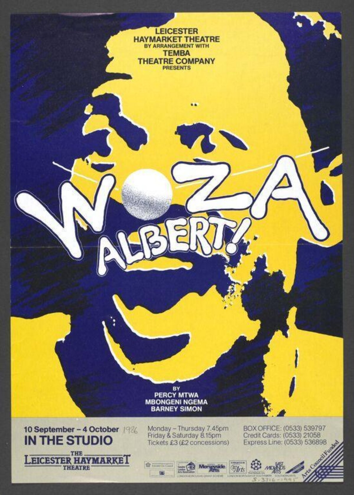 Woza Albert! Theater Poster