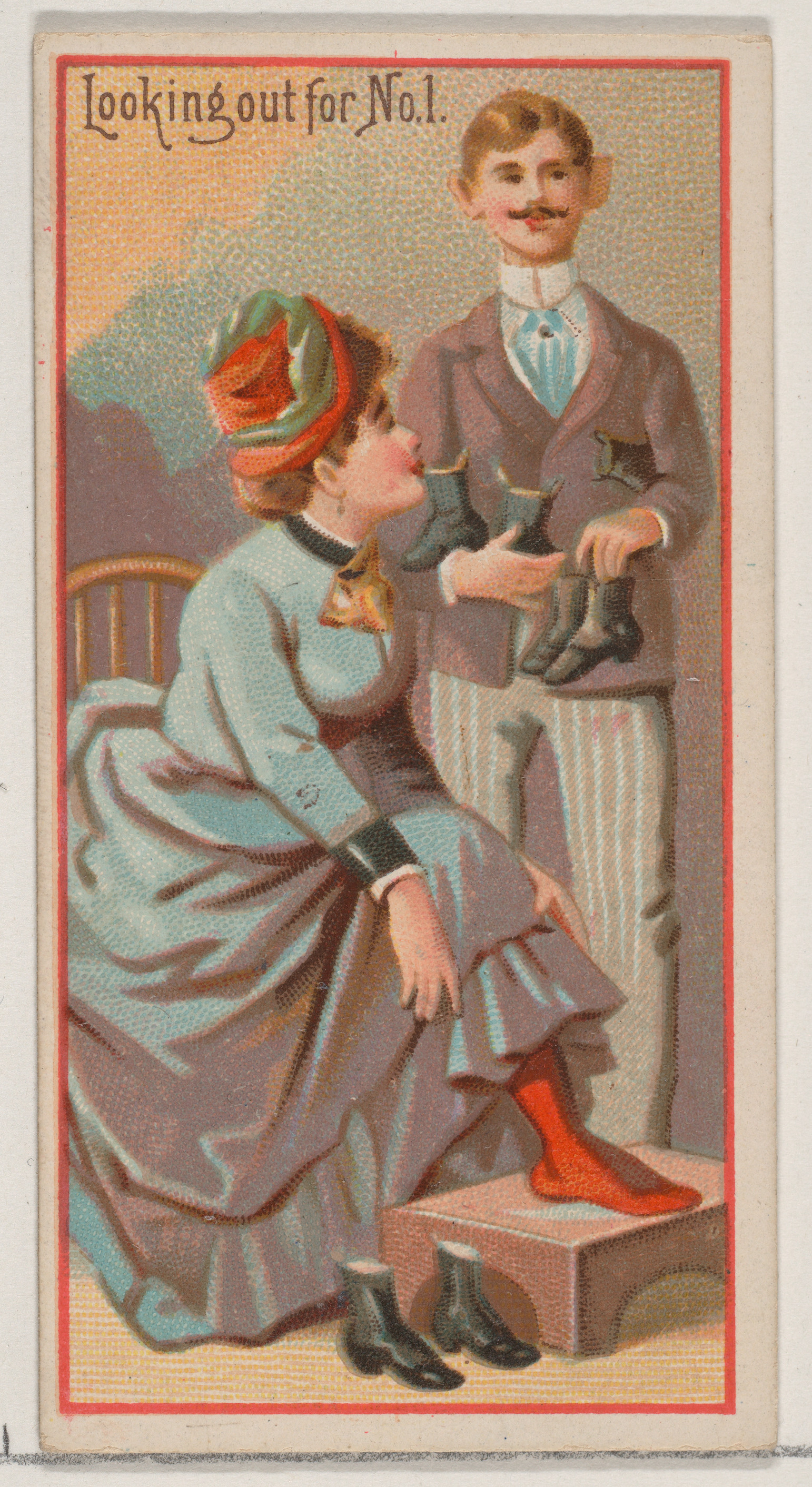 Vintage Victorian Boot Fitting Trade Card
