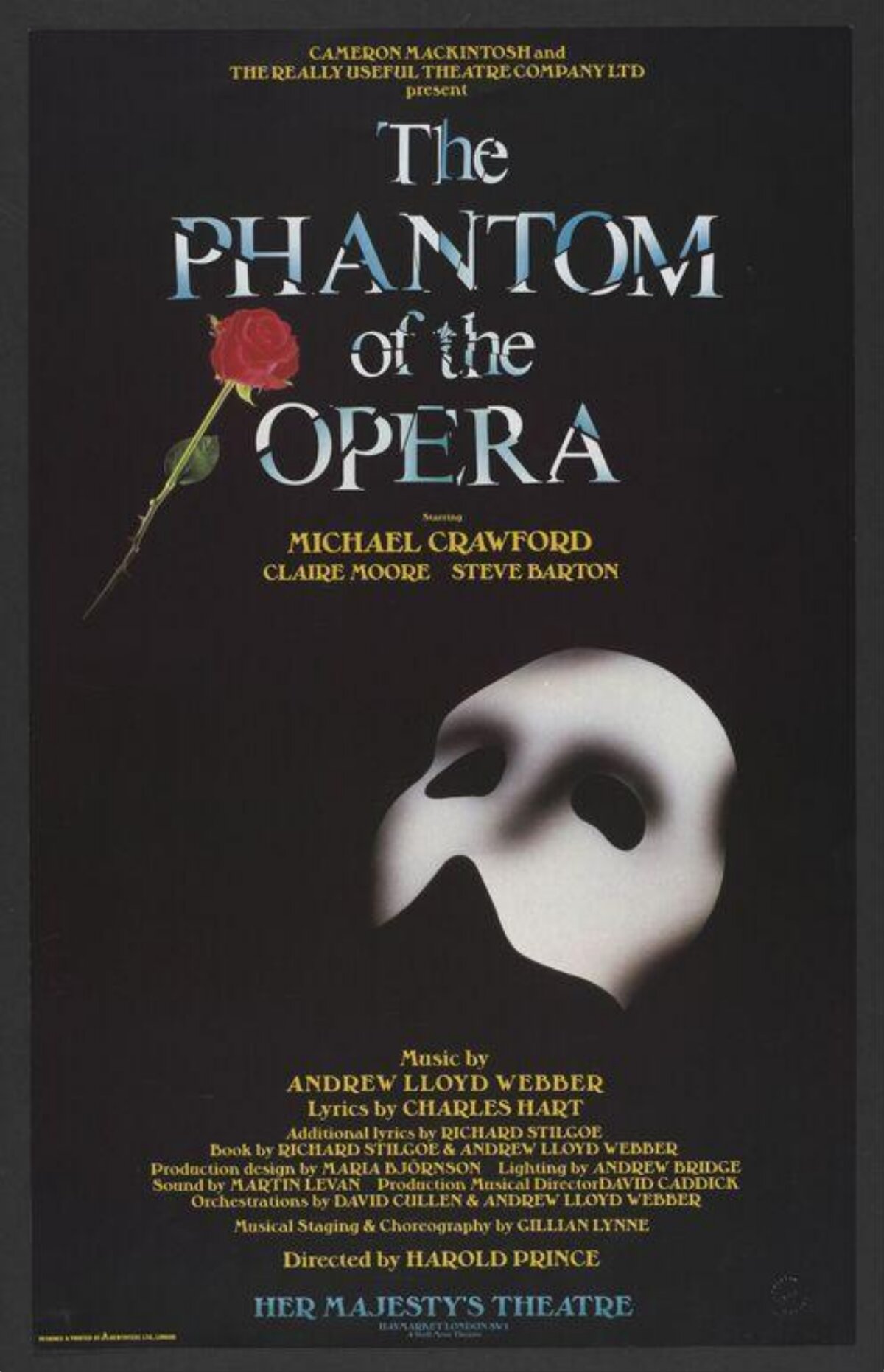 Phantom of the Opera Musical Poster