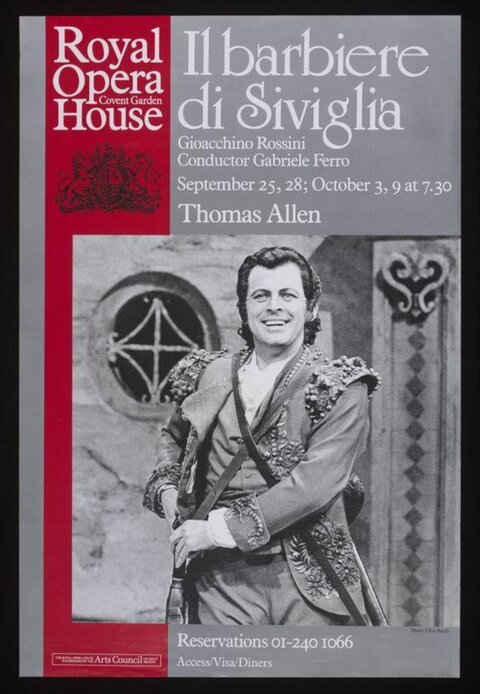 Royal Opera House Barber of Seville Poster