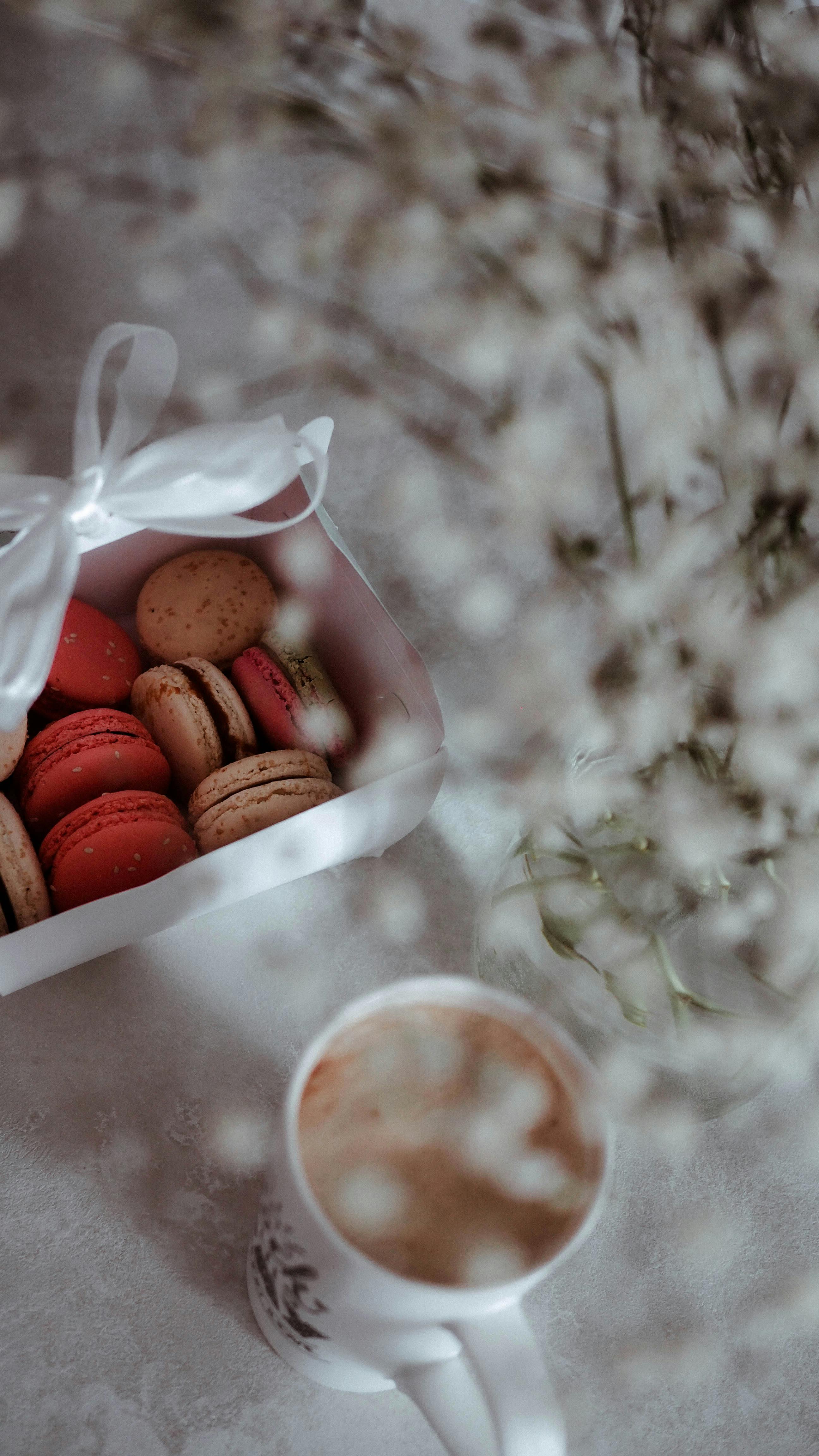Macaron and Coffee Still Life