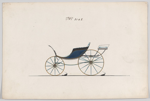 Vintage Horse Carriage Design Sketch