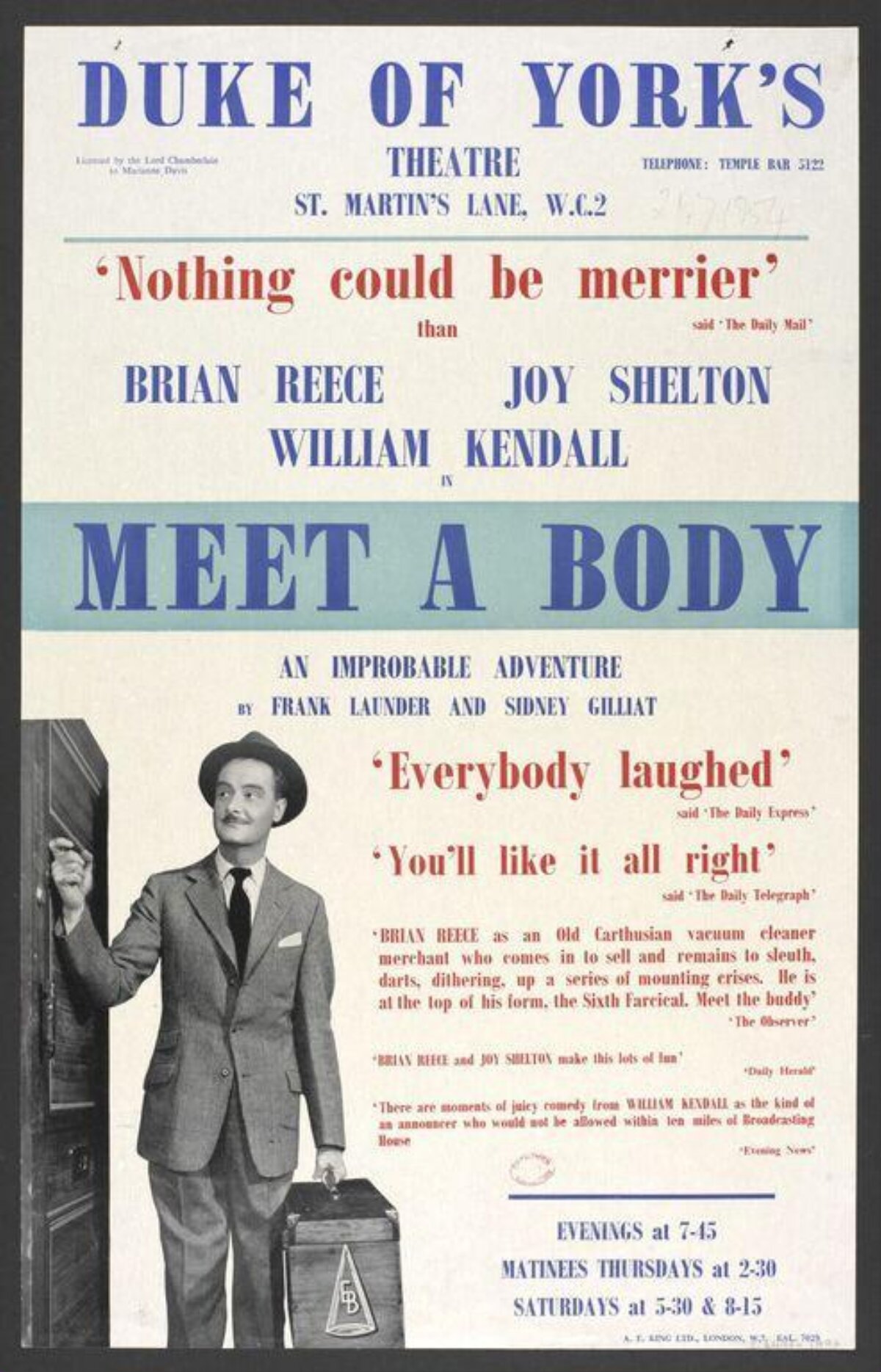 Vintage Meet a Body Theatre Poster