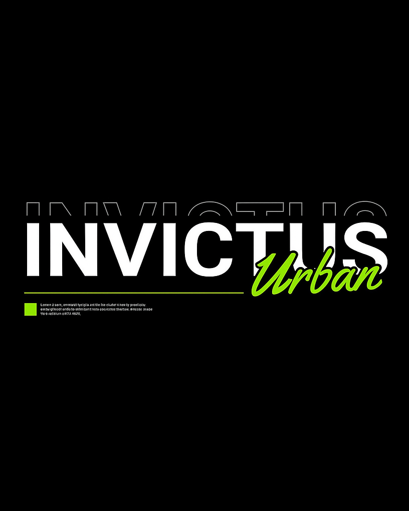 Invictus Urban Typography Design