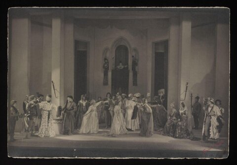 Vintage Historical Stage Play Scene