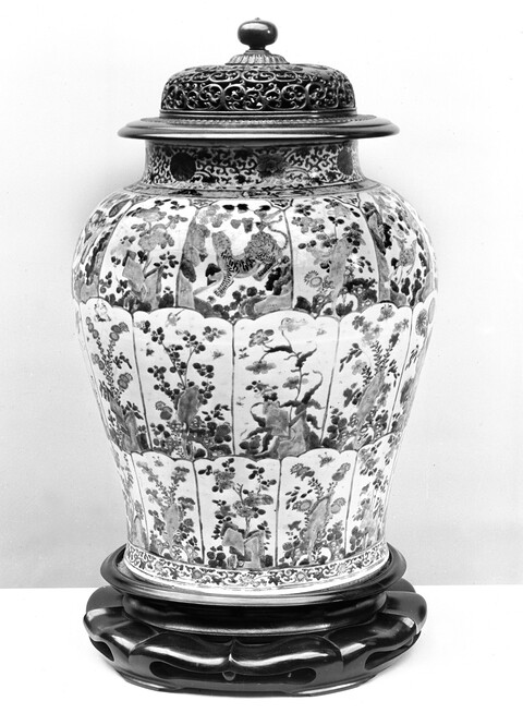 Antique Porcelain Covered Jar